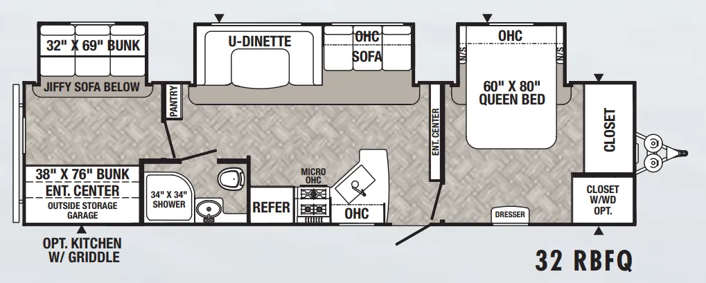 Palomino Puma 32RBFQ floor plan