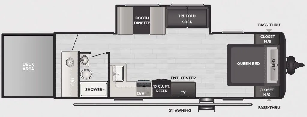 Keystone Springdale 266DECK floor plan