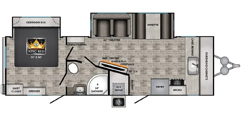 2024 CrossRoads Volante VL27FK - Floor plan