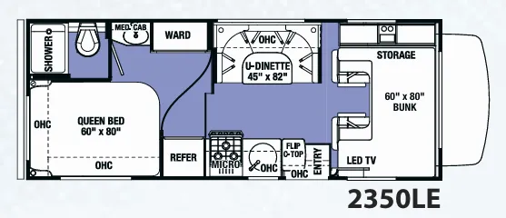 Forest River Sunseeker LE 2350LE floor plan