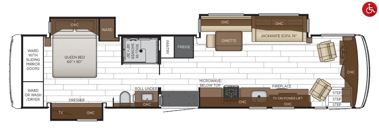 Newmar Northern Star 4011 floor plan