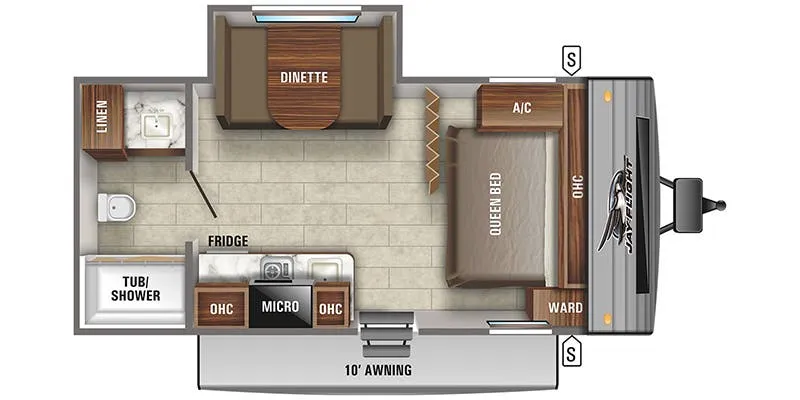 2021 Jayco Jay Flight SLX 183RBW - Floor plan
