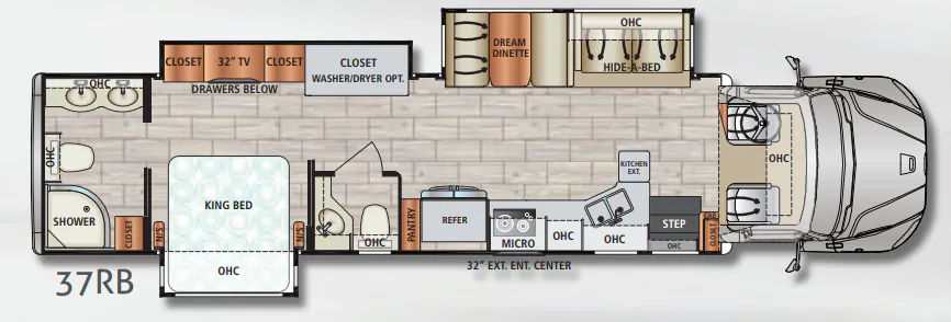 Dynamax Corp DX3 37RB floor plan