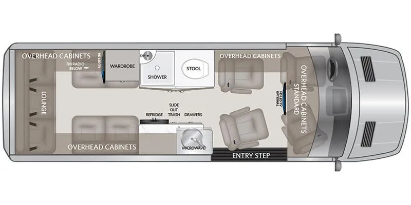 American Coach American Patriot 170EXT - MD4 floor plan