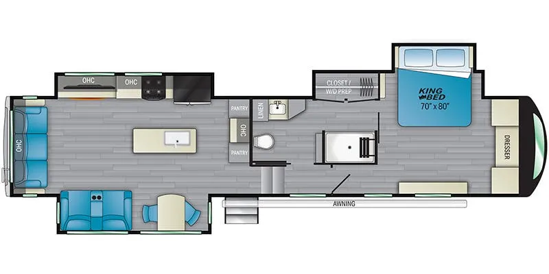Heartland Bighorn BH 3960 LS floor plan