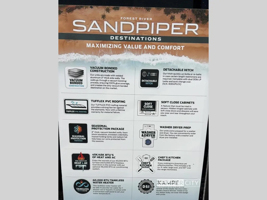 2026 Forest River Sandpiper Destination Trailers 389HBFL, Photos photo 18
