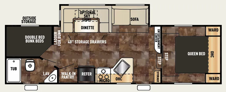 Forest River Cherokee 265B floor plan