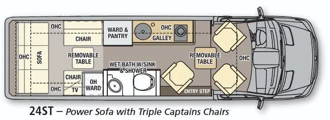 2016 Coachmen RV Galleria 24ST floor plan