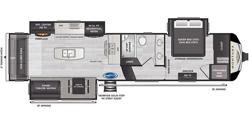 2022 Keystone Montana 3231CK - Floor plan