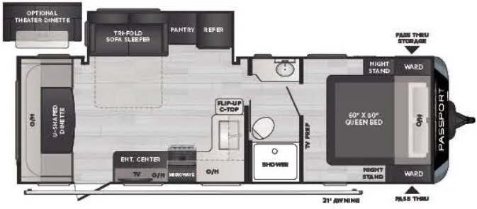 Keystone Passport SL Series 252RD floor plan