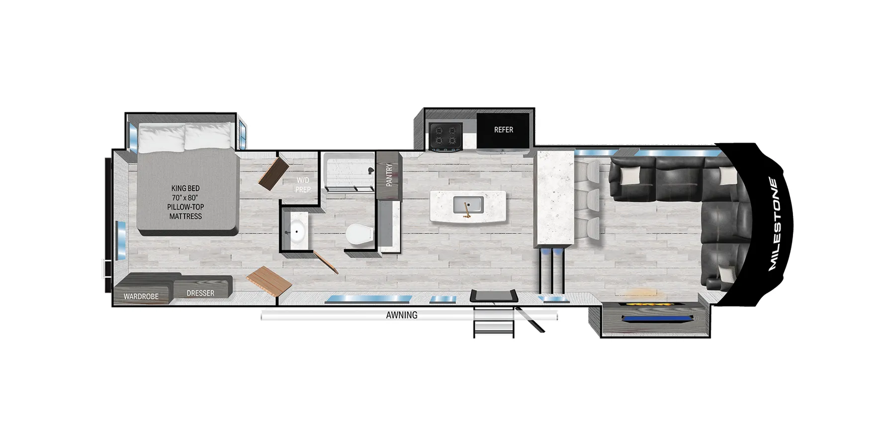 Heartland Milestone 321FL floor plan