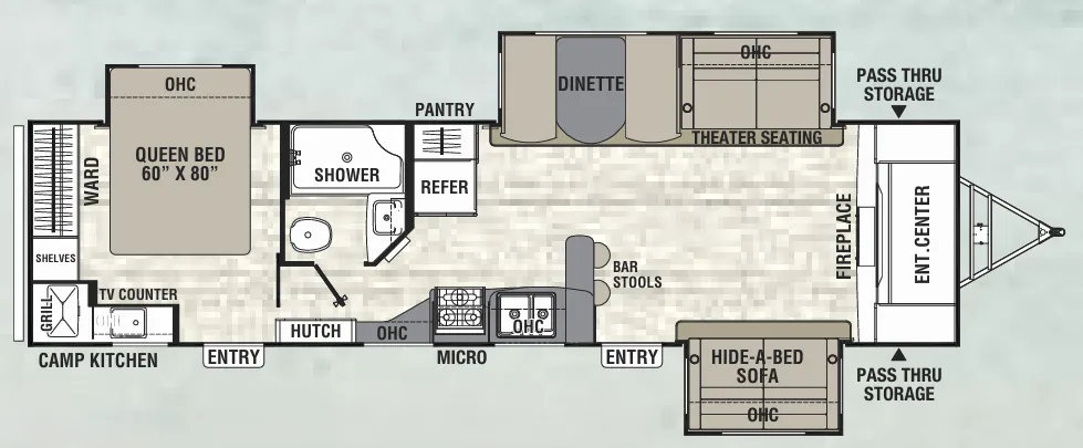 Coachmen Freedom Express Maple Leaf Edition 321 FEDSLE floor plan