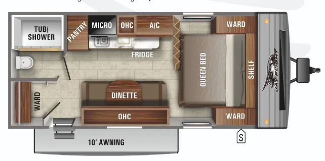Jayco Jay Flight SLX 7 195RB floor plan