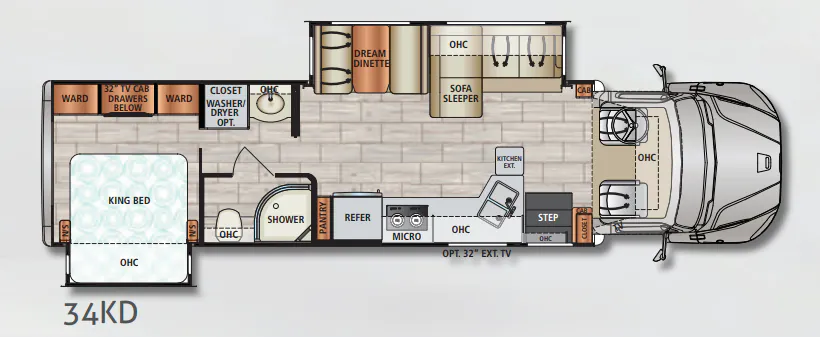 Dynamax Corp DX3 34KD floor plan