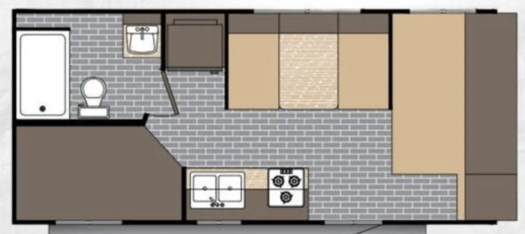 2026 SUNSET PARK RV SUNLITE 21DB LTD - Floor plan