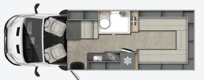 Auto-Trail Excel 690L floor plan