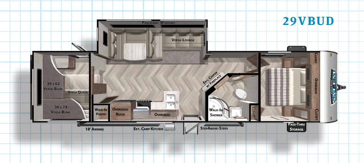 Forest River Salem 29VBUD floor plan