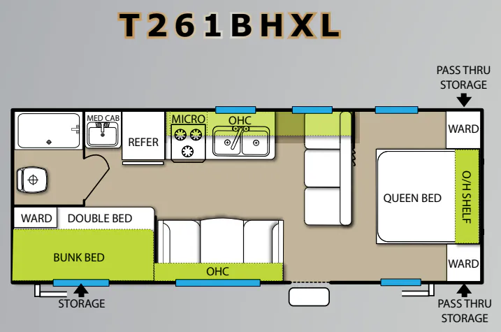 Forest River Salem Cruise Lite 261BHXL floor plan