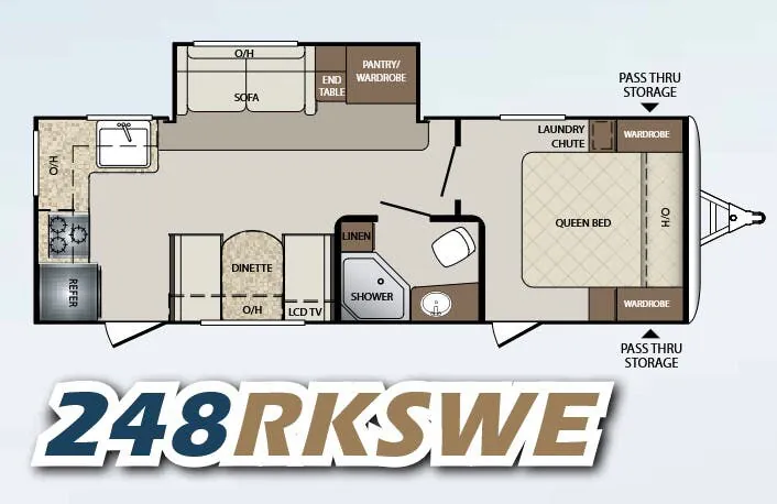 Keystone Bullet 248RKSWE floor plan