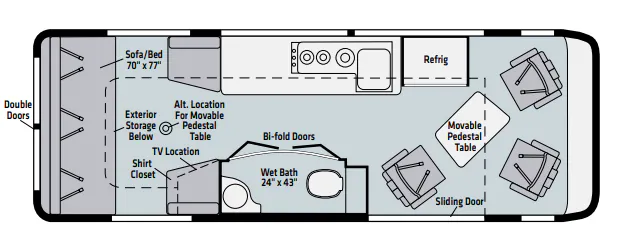 Winnebago Era 70B floor plan