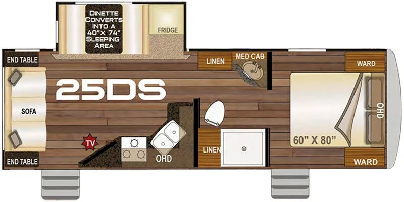 Northwood Nash 25DS floor plan