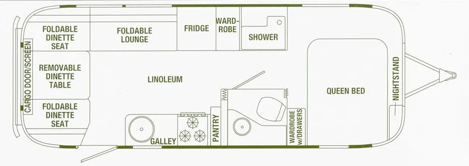 Airstream Eddie Bauer BASE floor plan