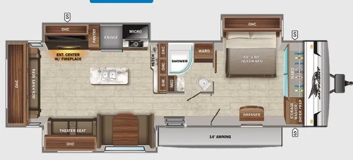 2022 Jayco Jay Flight 34RSBS - Floor plan