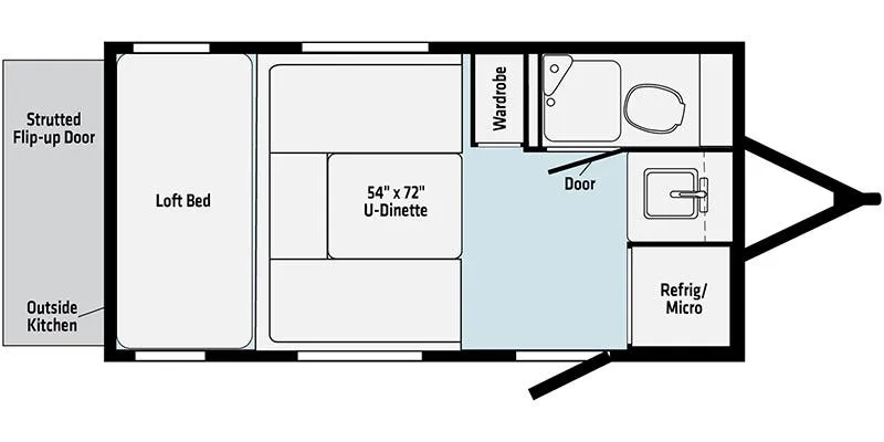 Winnebago HIKE 100 H1316DB floor plan