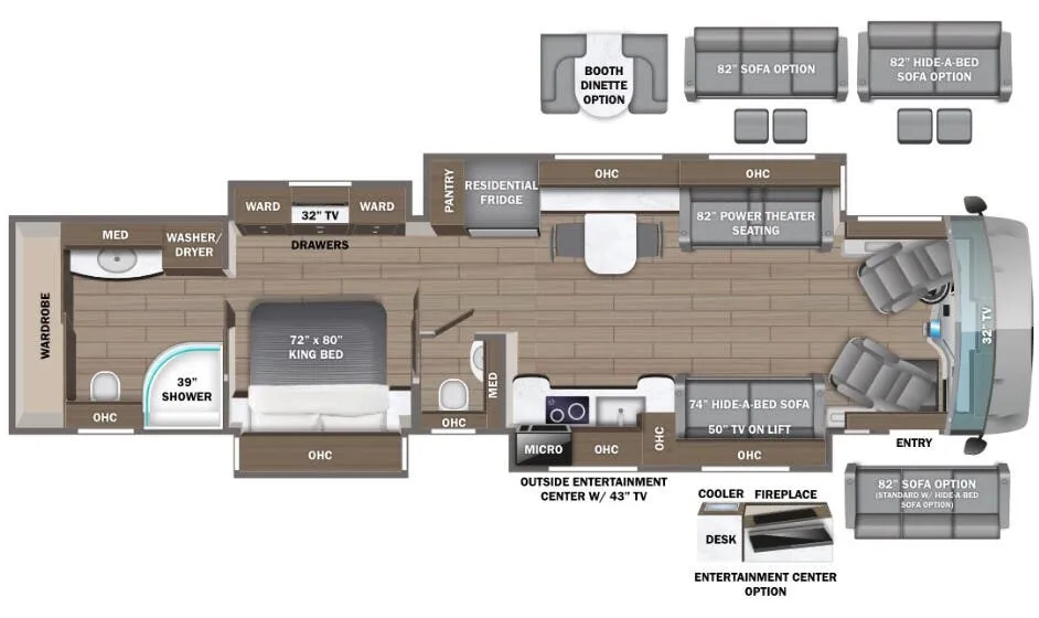 Entegra Coach Aspire 44W floor plan