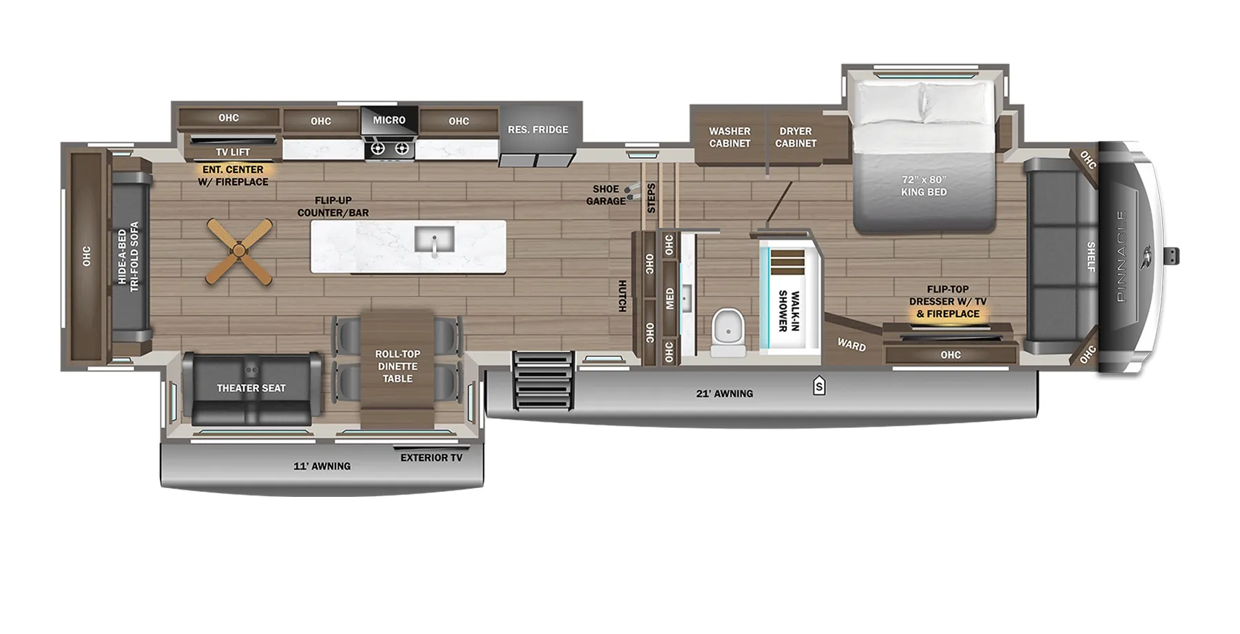 Jayco Pinnacle 38SSWS floor plan