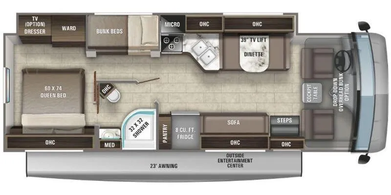 2022 Entegra Coach Vision 29F floor plan