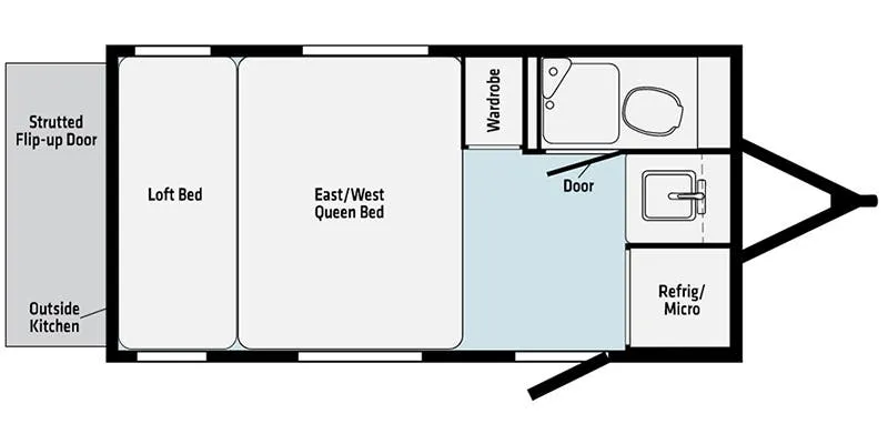 2023 Winnebago Hike 100 H1316FB - Floor plan