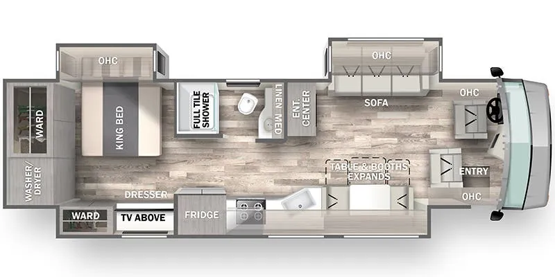 Forest River Charleston 36A floor plan