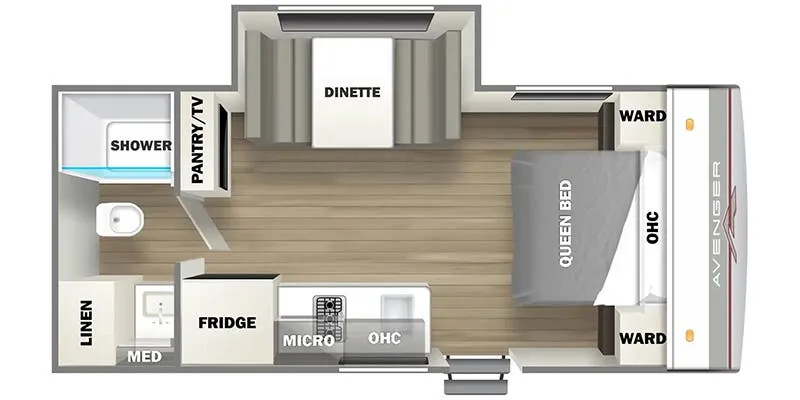 Prime Time Avenger LT 17FQS floor plan