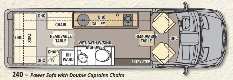 Coachmen Galleria 24D floor plan