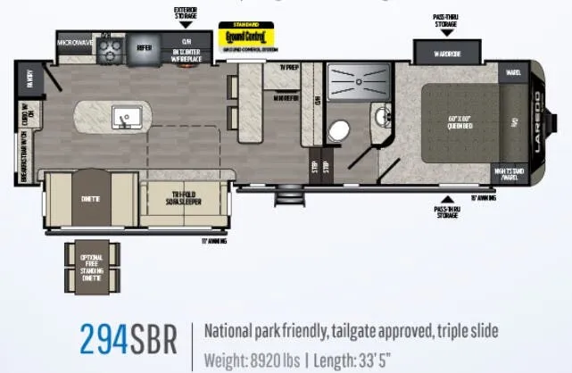 Keystone Laredo 294SBR floor plan