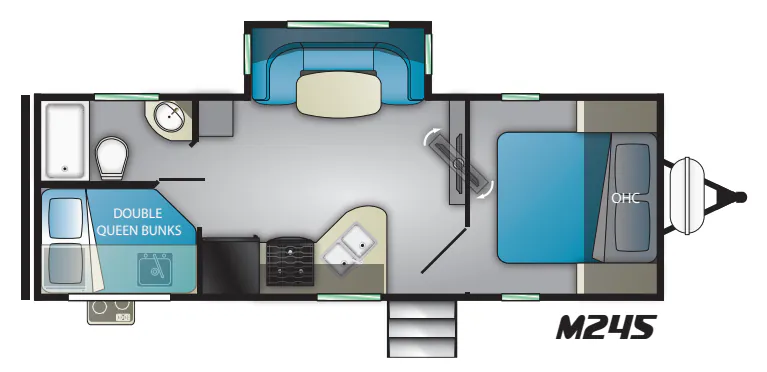 Heartland Mallard M245 floor plan