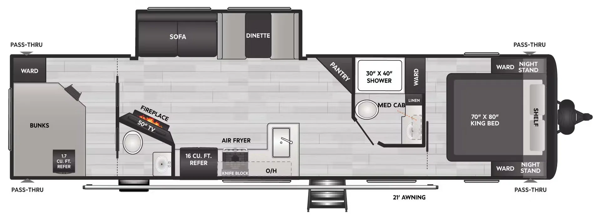 Keystone Coleman Lantern 32BHS floor plan