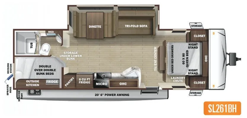 Highland Ridge Mesa Ridge S-Lite SL261BH floor plan