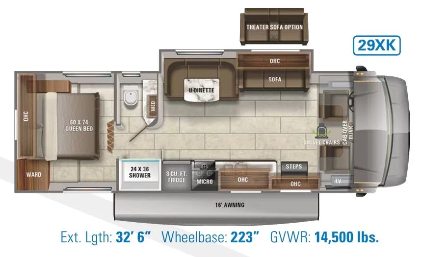 Jayco Redhawk 29XK floor plan