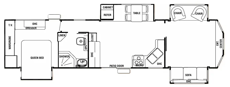Forest River Cedar Creek Cottage 40CFD floor plan