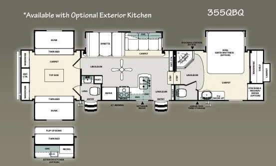 Forest River Sierra 355QBQ exterior