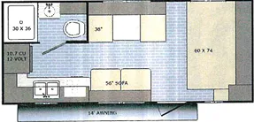 2026 Sunset Park RV Retro 186 floor plan