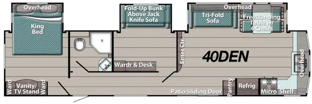Gulf Stream Innsbruck Lodge 40DEN floor plan