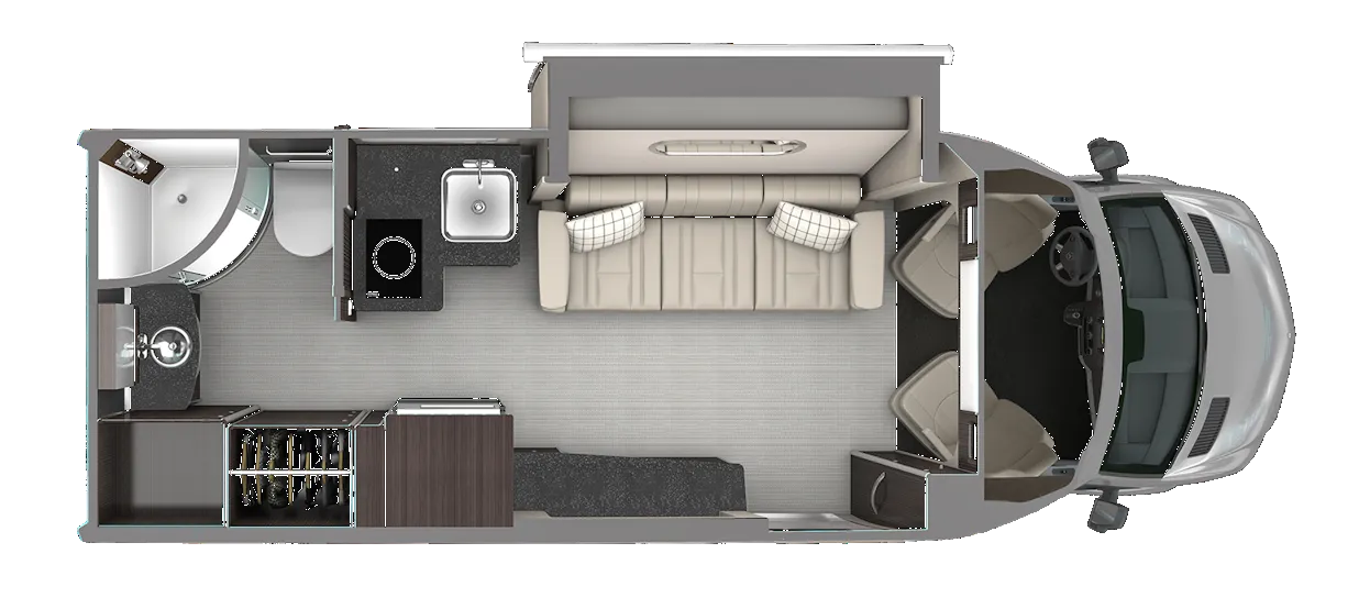 2026 Airstream Atlas Murphy Suite - Floor plan