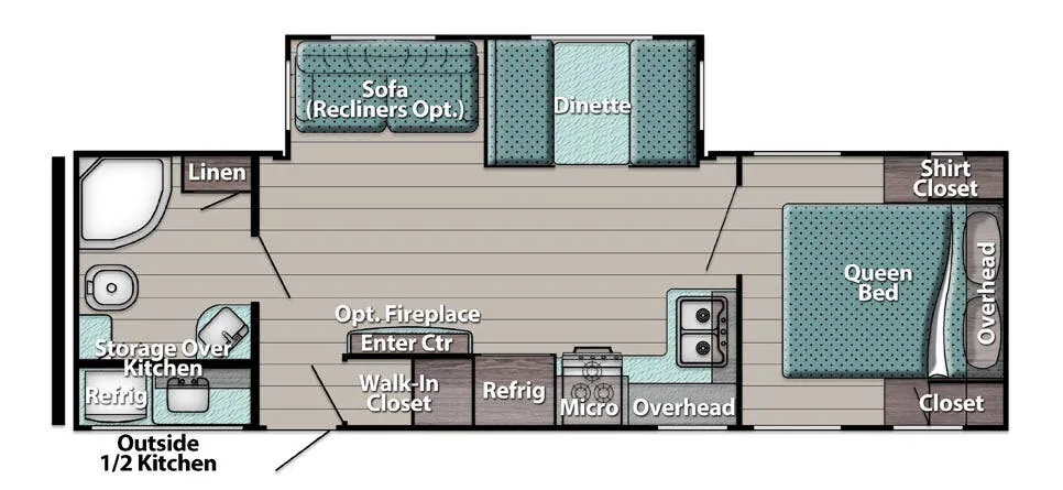 Gulf Stream Trailmaster Supreme 266RBS floor plan