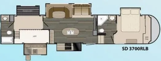 Heartland Sundance 3700 RLB floor plan