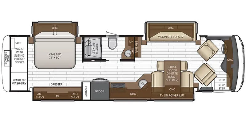 2022 Newmar New Aire 3543 - Floor plan