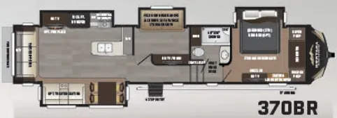 Keystone Montana High Country 370BR floor plan