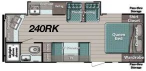 Gulf Stream Ameri-Lite Ultra-Lite 240RK floor plan